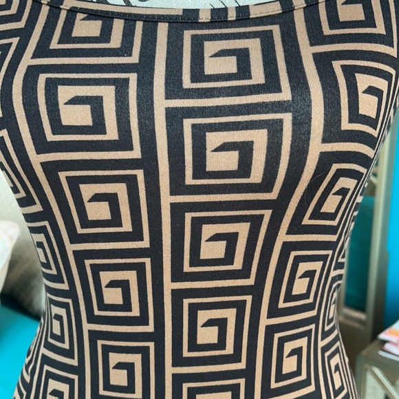 🔥Brand New Designer Inspired   Black / Tan  Dress from Windsors - Picture 3 of 8